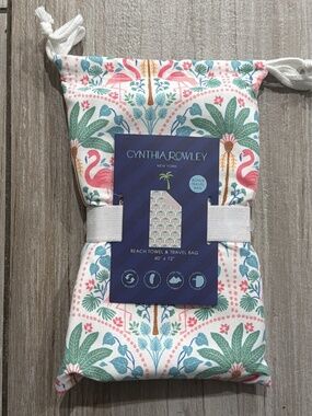 Cynthia Rowley Reversible Beach Towel & Travel Bag